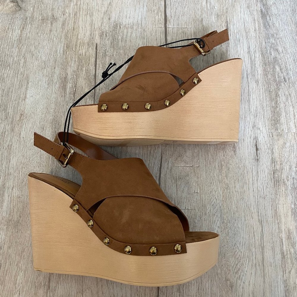 NWT a.n.a. Downey Wedge Sandal